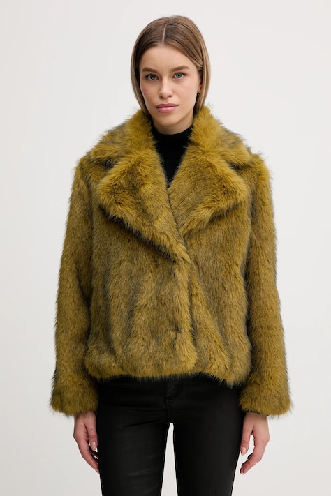 Kabát Sisley zelená barva, 22RHLN067