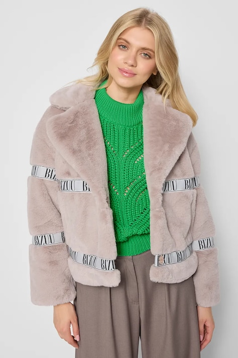 Куртка Bizuu GREGORIA колір бежевий демісезонна oversize GREGORIA BEŻOWY