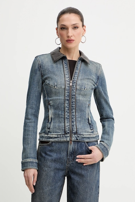 Miss Sixty kurtka jeansowa kolor niebieski przejściowa 6S3WJ44200