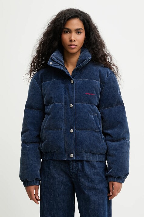 Miss Sixty kurtka puchowa kolor niebieski zimowa 6S4YJ00400