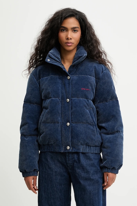 Miss Sixty kurtka puchowa kolor niebieski zimowa 6S4YJ00400