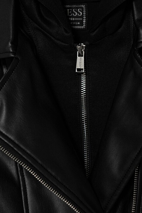 Детско рокерско яке Guess в черно J5YL01 WAEI0