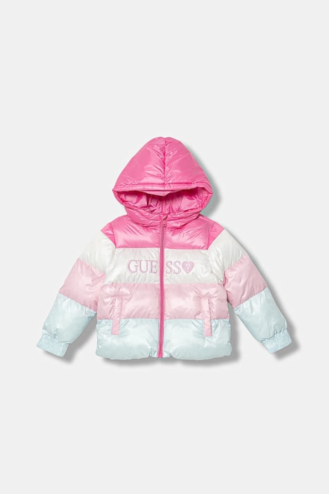 Παιδικό μπουφάν Guess χρώμα: πολύχρωμο, K5YL01 WEGY0