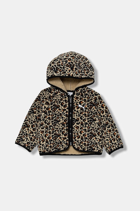 Puma geacă Minicats Sherpa Jacket culoarea bej, 688403