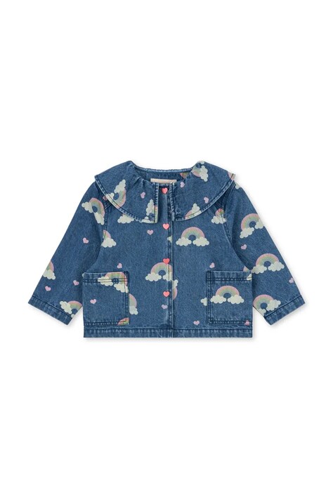 Konges Sløjd kurtka jeansowa dziecięca MAGOT DENIM SHIRT GOTS kolor granatowy KS103883
