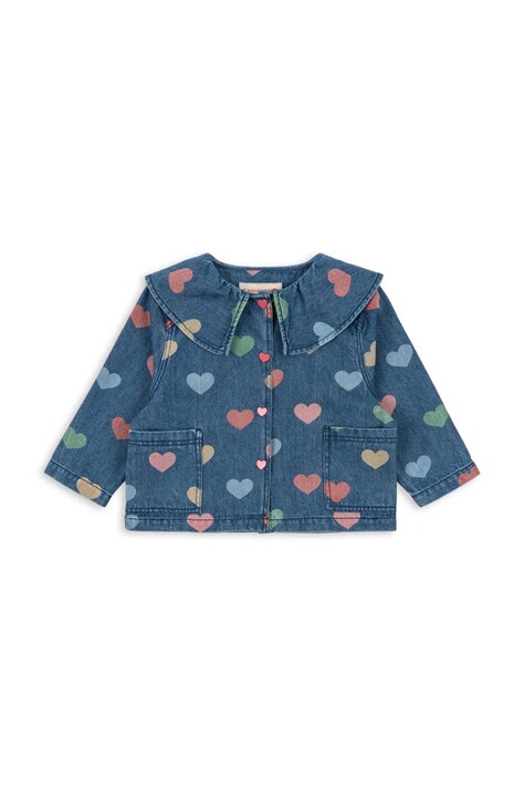 Konges Sløjd kurtka jeansowa dziecięca MAGOT DENIM SHIRT GOTS kolor granatowy KS103883