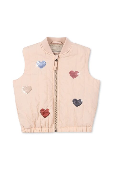 Детская безрукавка Konges Sløjd JUNO SEQUIN VEST цвет бежевый KS104077