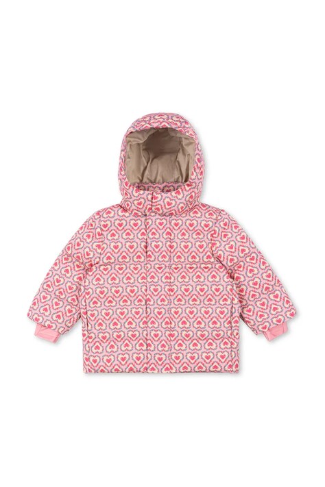 Παιδικό μπουφάν Konges Sløjd MAGNUM DOWN JACKET PRINT GRS χρώμα: ροζ, KS103508