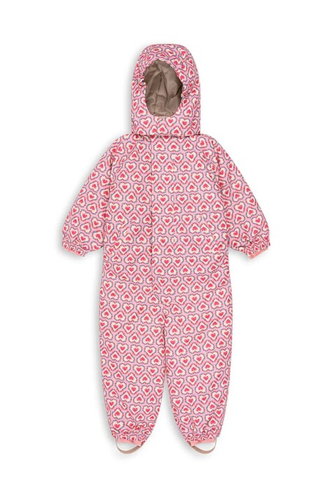 Παιδική ολόσωμη φόρμα Konges Sløjd NOHR SNOWSUIT PRINT χρώμα: ροζ, KS103517