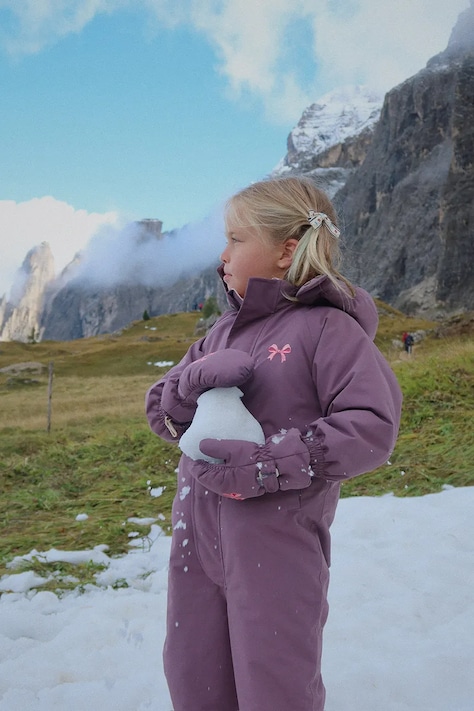 Dětský overal Konges Sløjd NOHR SNOWSUIT SOLID fialová barva, KS103518