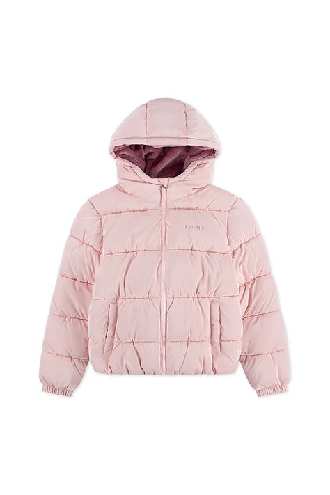 Levi's rövid kabát SHINY HVWT PUFFER rózsaszín, 3EN640