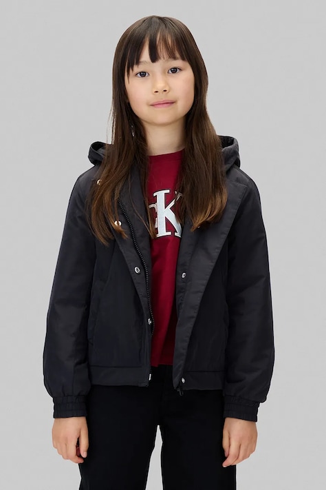 Детская куртка Calvin Klein Jeans цвет чёрный IG0IG03021