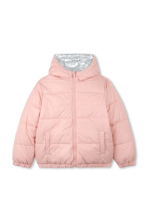 Детская двусторонняя куртка Kenzo Kids цвет розовый K61305