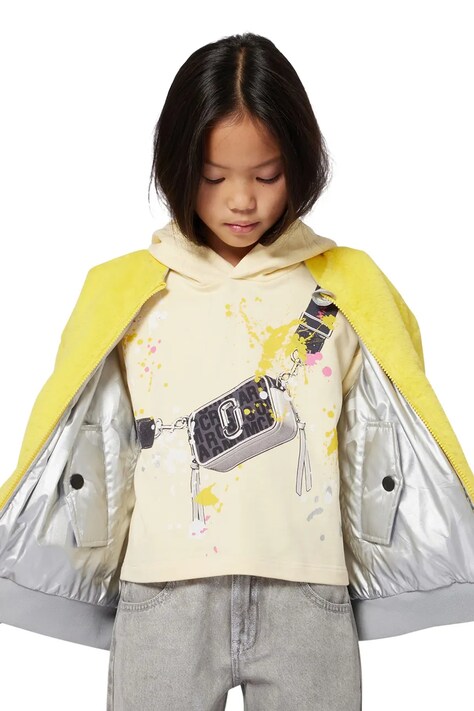 Marc Jacobs giacca reversibile per bambini colore argento W60583
