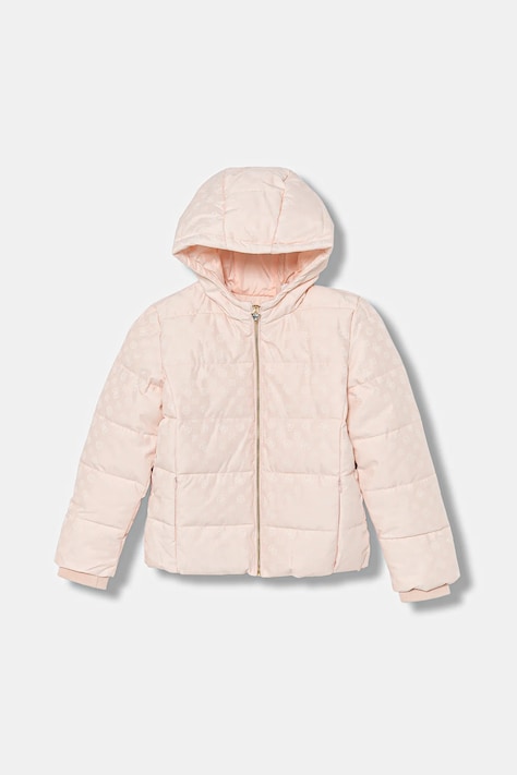 Guess kurtka dziecięca kolor różowy J5BL22 WI140