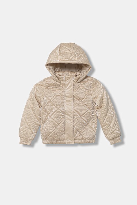 Guess kurtka dziecięca kolor beżowy K5BL03 W3080