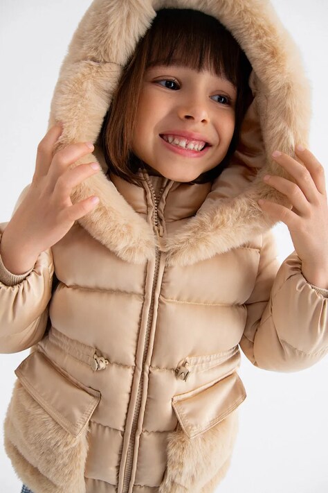 Дитяча куртка Abel&Lula колір бежевий 5849