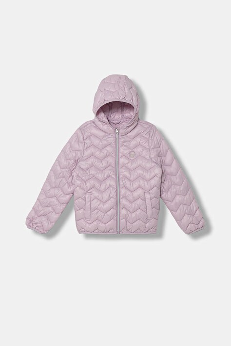 United Colors of Benetton geacă copii culoarea violet, 21INCN04U
