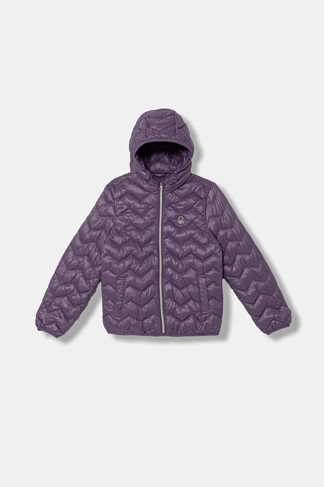 United Colors of Benetton geacă copii culoarea violet, 21INCN04U