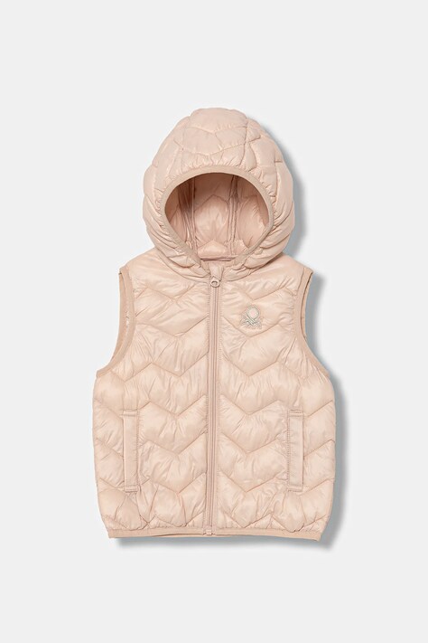 United Colors of Benetton vestă copii culoarea roz, 21INGJ00H