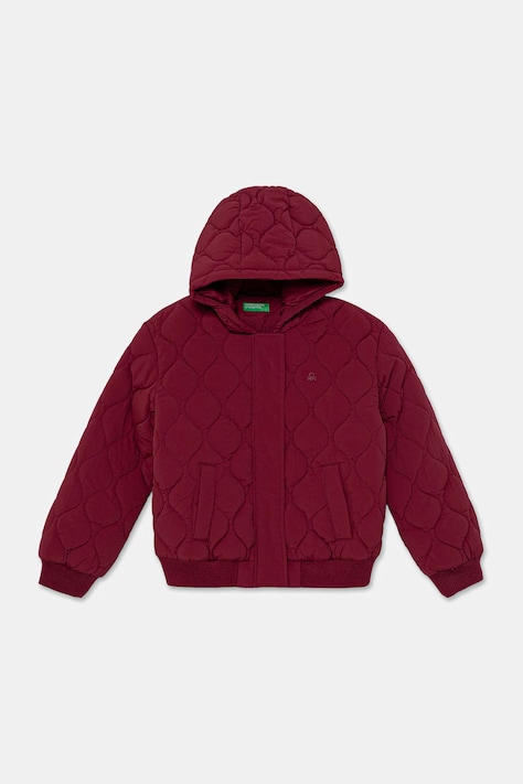 Dětská bunda United Colors of Benetton vínová barva, 2IGGCN06M