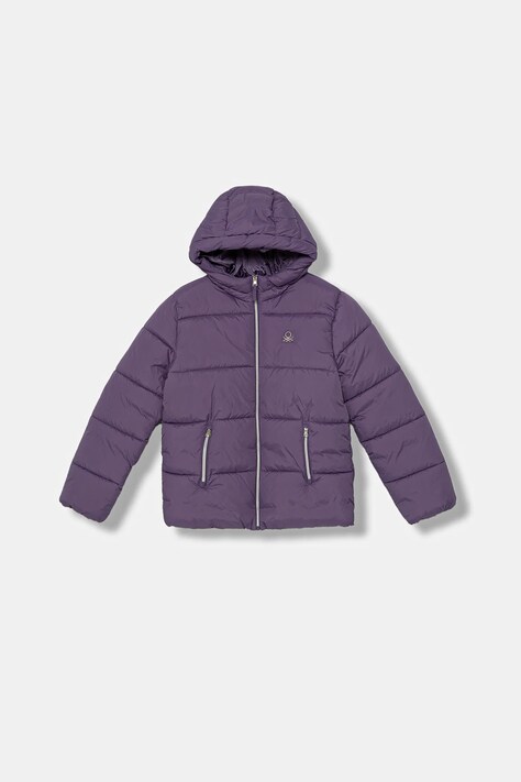United Colors of Benetton geacă copii culoarea violet, 2LETCN04Y