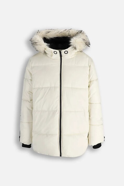 Coccodrillo kurtka dziecięca kolor beżowy OUTERWEAR GIRL JUNIOR