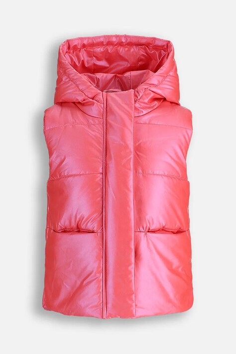 Coccodrillo bezrękawnik dziecięcy kolor pomarańczowy OUTERWEAR GIRL KIDS