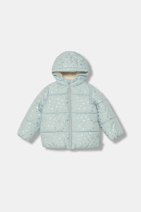 United Colors of Benetton kurtka dziecięca kolor turkusowy 2NNQGN048