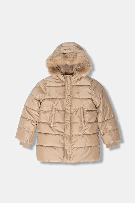 United Colors of Benetton kurtka dziecięca kolor złoty 2SVKCN05V