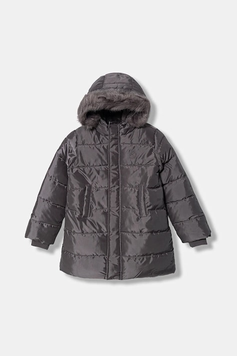Otroška jakna United Colors of Benetton siva barva, 2SVKCN05V