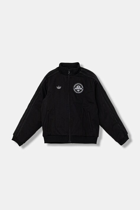 Pamučna jakna adidas Originals boja: crna, JV7706