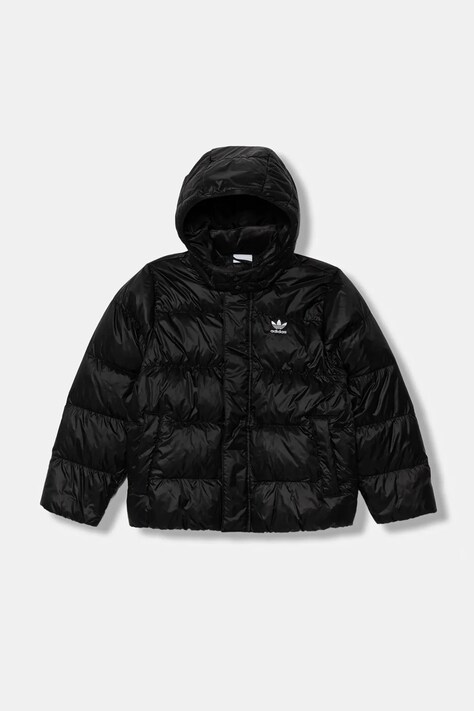 Otroška puhovka adidas Originals črna barva, JX0550