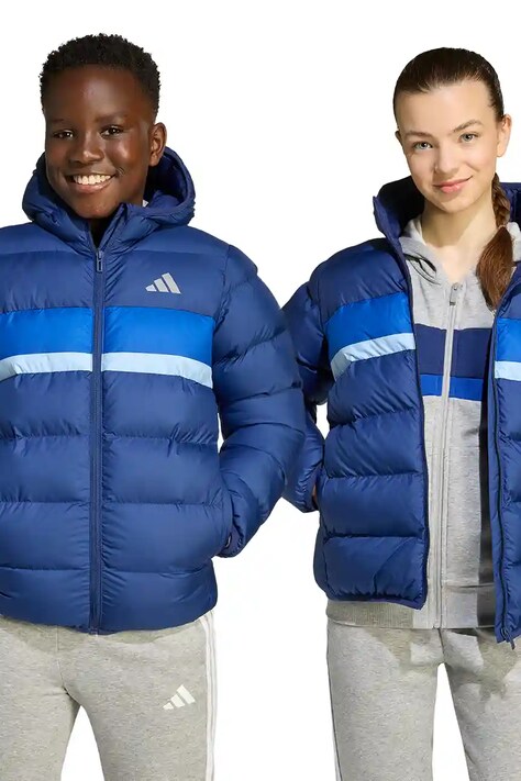 Детско яке adidas в тъмносиньо JL7431