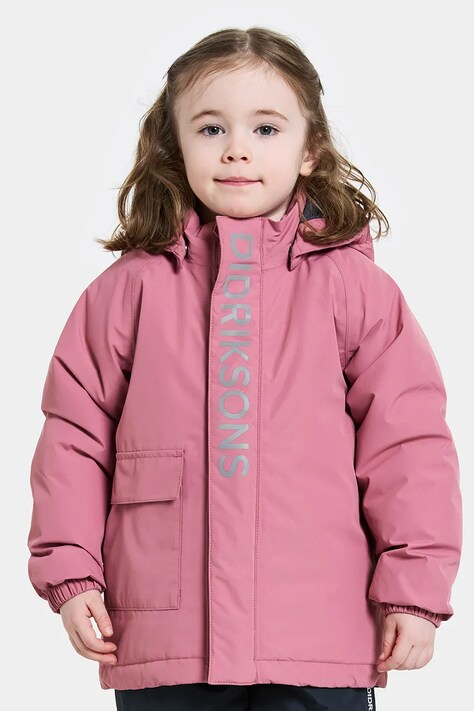 Μπουφάν Didriksons TALVI KIDS JKT χρώμα: ροζ, 505474