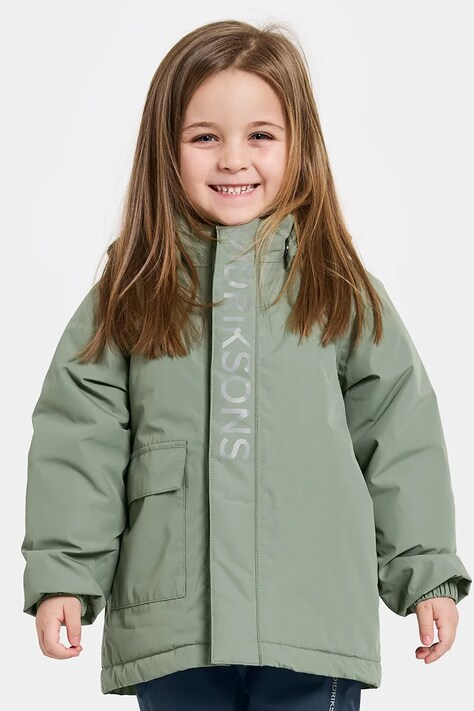 Jakna Didriksons TALVI KIDS JKT boja: zelena, 505474