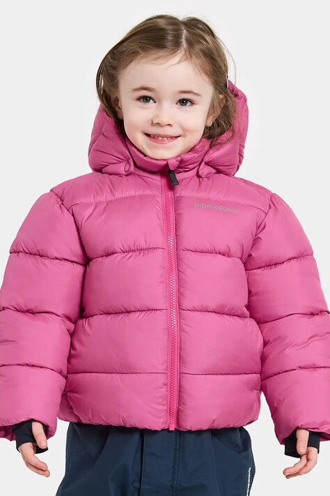 Παιδικό μπουφάν Didriksons ROXEN KIDS JACKET χρώμα: ροζ, 505811