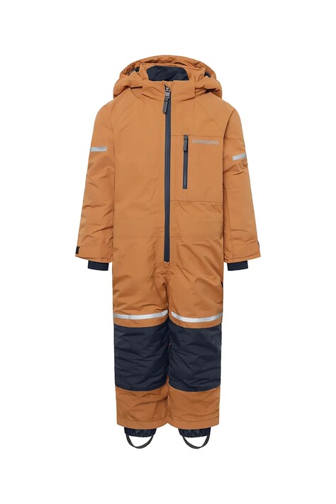 Jakna Didriksons FALKEN K COVERALL rjava barva, 505844