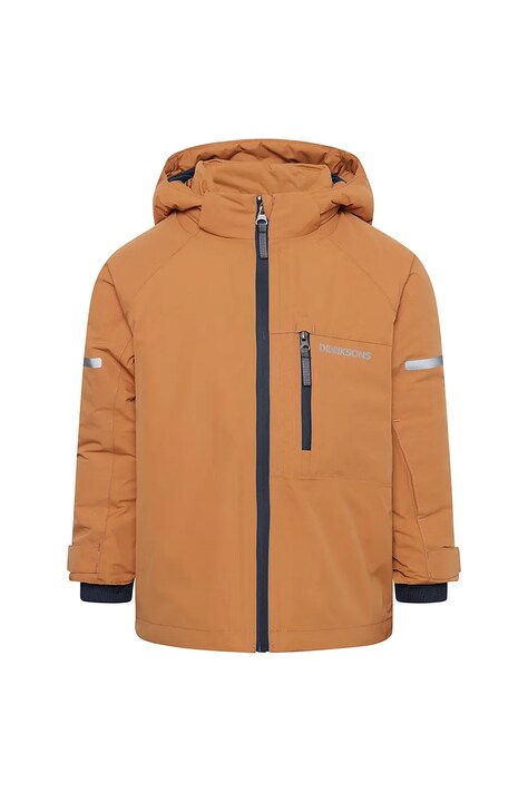 Παιδικό μπουφάν Didriksons FALKEN KIDS JKT χρώμα: καφέ, 505849