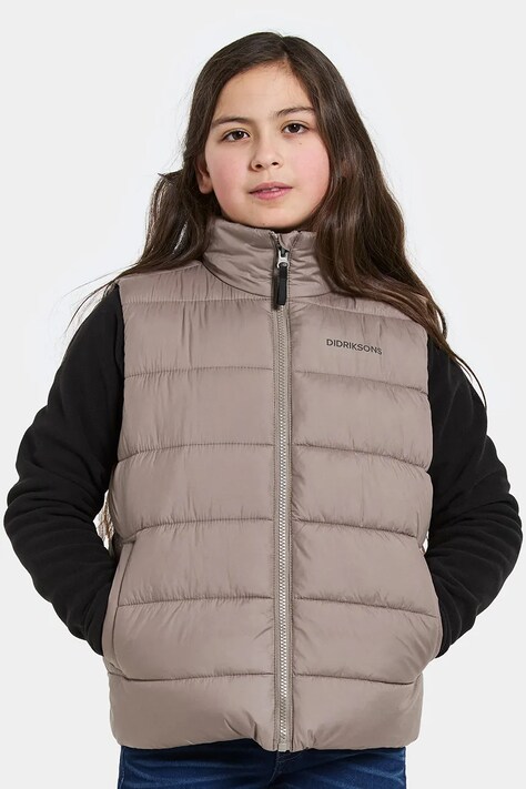 Παιδικό αμάνικο Didriksons KILO KIDS VEST 2 χρώμα: καφέ, 505987