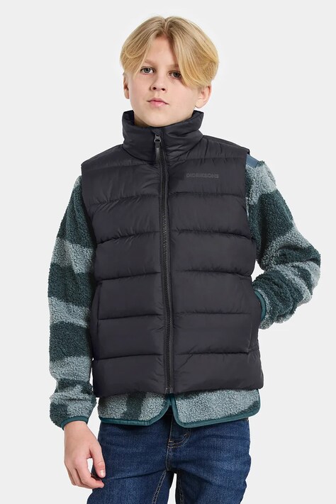 Παιδικό αμάνικο Didriksons KILO KIDS VEST 2 χρώμα: μαύρο, 505987