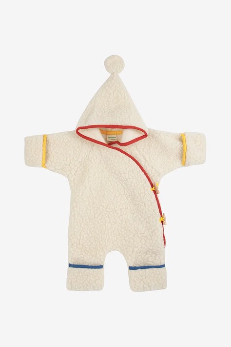 Vlnený overal pre bábätká Bobo Choses BINIBAMBA béžová farba, 225AB001