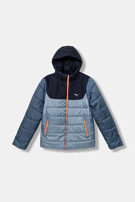 Puma kurtka dziecięca ESS Hooded Padded Jacket kolor niebieski 685226