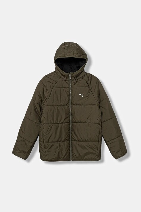 Puma kurtka dwustronna dziecięca Reversible Puffer Jacket kolor zielony 688407