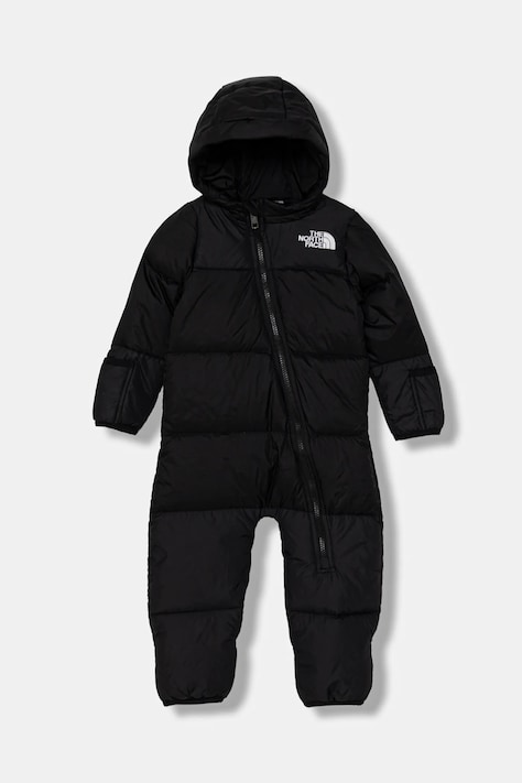 The North Face salopeta din puf pentru bebeluși BABY 1996 RETRO NUPTSE ONE PIECE culoarea negru, NF0A7WPFGOF1