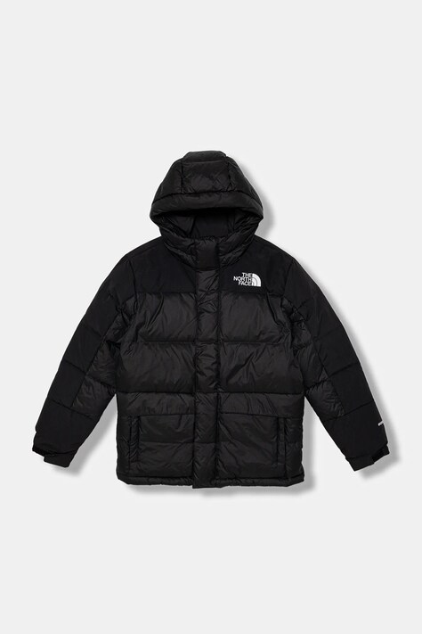 The North Face kurtka puchowa dziecięca TEEN HMLYN DOWN SHORT PARKA kolor czarny NF0A88UYKX71