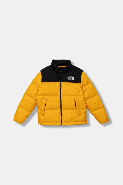 The North Face kurtka puchowa dziecięca TEEN 1996 RETRO NUPTSE JACKET kolor żółty NF0A8A4CGO71