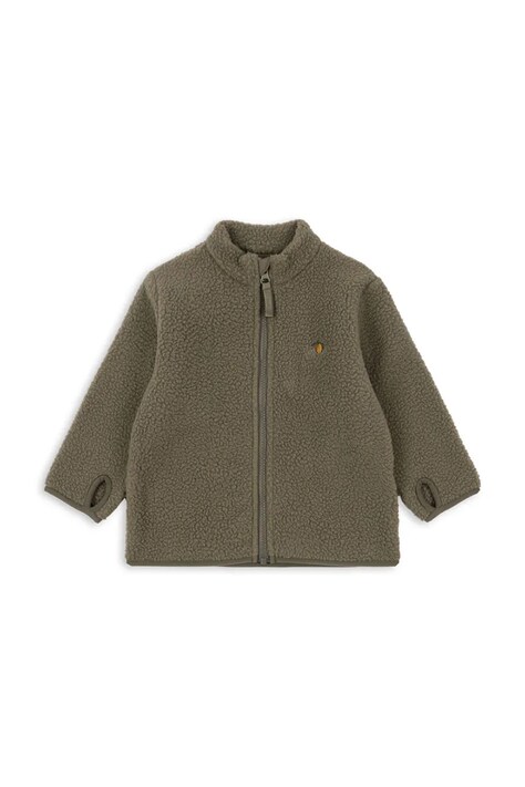 Παιδικό μπουφάν Konges Sløjd THERMY FLEECE JACKET GRS χρώμα: πράσινο, KS103548