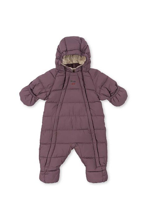 Ολόσωμη φόρμα μωρού Konges Sløjd ALPI BABY SUIT GRS χρώμα: μοβ, KS103438