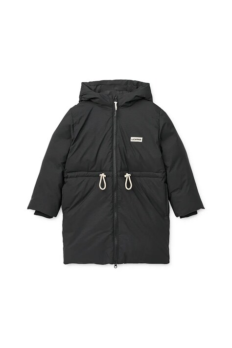 Liewood kurtka dziecięca Bille Long Down Jacket kolor czarny LW20273